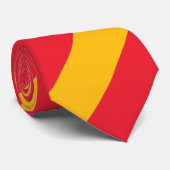 Kardinals-und Goldregimentsstreifen-Krawatte Krawatte (Gerollt)