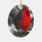 Kardinals-Verzierung Keramik Ornament (Rechts)