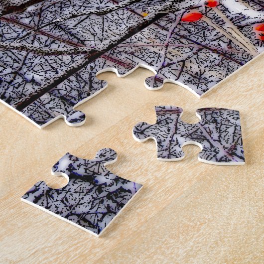 Kardinals-Waldpuzzlespiel Puzzle (Seite)