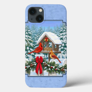Kardinals Weihnachtsfest Blau Case-Mate iPhone Hülle