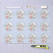 Kardinals Weihnachtsfest Blau Seidenpapier (Handwerk)