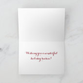 Kardinals-Weihnachtskarte Feiertagskarte (Innenseite)