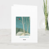 Kardinals-Weihnachtskarten Feiertagskarte (Rückseite)