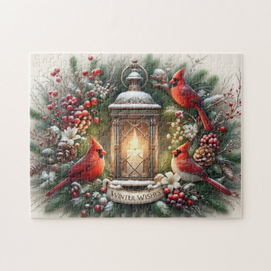 Kardinals Winterwünsche Puzzle (Horizontal)