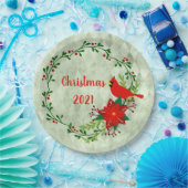 Kardinals Wreath Personalisiert Pappteller (Party)