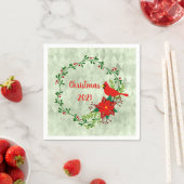 Kardinals Wreath Personalisiert Serviette (Beispiel)