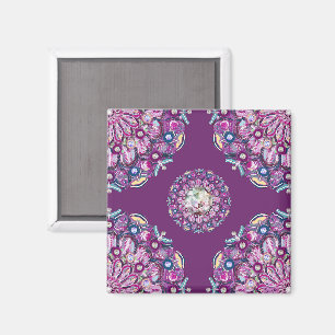 Kardinalsrot Rosace Magnet