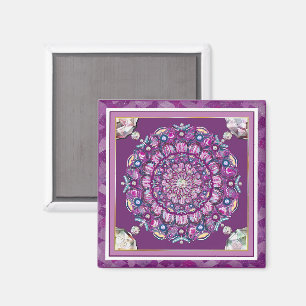 Kardinalsrot Rosace Magnet