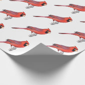 Kardinalvögel Geschenkpapier (Ecke)