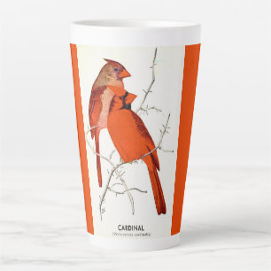 Kardinalvogel-Illustration Milchtasse