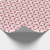 Kardinalvogel-Streifen Geschenkpapier (Ecke)