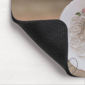 Kardinalvogel und Tellerblume Glaubensbibelvers Mousepad (Ecke)
