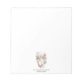 Kardiologe Anatomisches Herz Notizblock (Vorderseite)