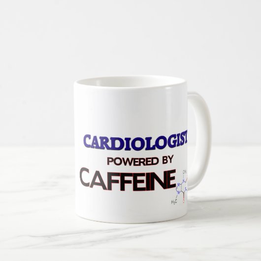 Kardiologe angetrieben durch Koffein Kaffeetasse (VorderseiteRechts)