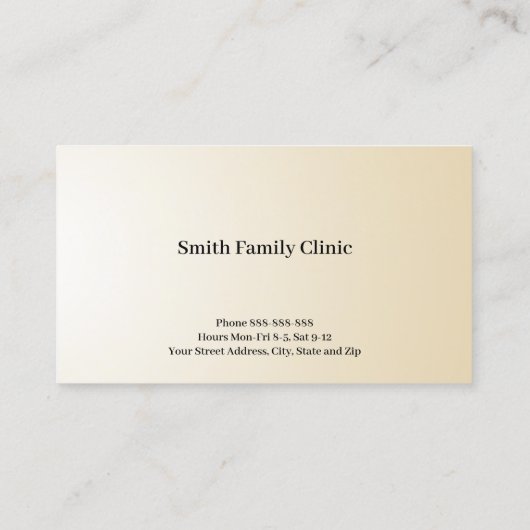 Kardiologe Cardiology Stethoscope Business Card Visitenkarte (Rückseite)