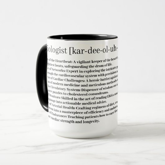 Kardiologe Custom Tasse (Vorderseite Links)