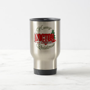 Kardiologe DOCTOR MERRY CHRISTMAS Reisebecher