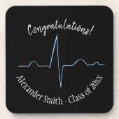 Kardiologe Elektrokardiogramm-Abschluss Getränkeuntersetzer (Vorderseite)