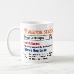 Kardiologe Funny Search Tasse<br><div class="desc">Kardiologe - Passen Sie diese großartige Tasse für Ihre Lieblingsmedizin beruflich an. Sie können den Namen und die Spezialität leicht ändern, um ein Geschenk zu machen, das sie schätze. RXMugs.com</div>