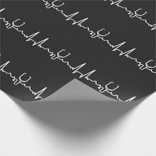 Kardiologe Geschenkpapier (Ecke)