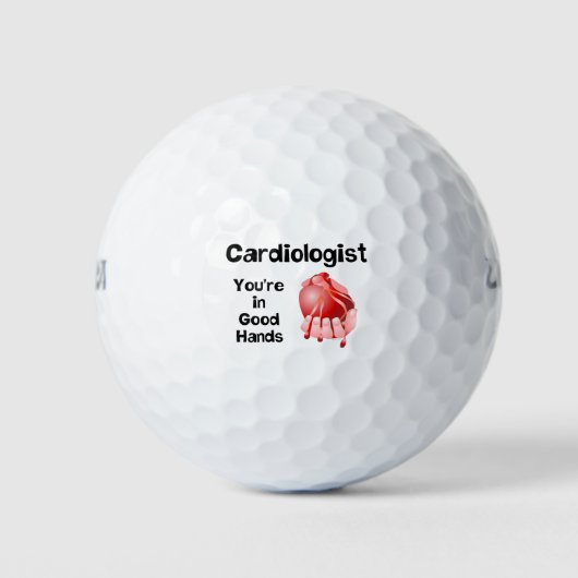Kardiologe Good Hands Golfball (Vorderseite)