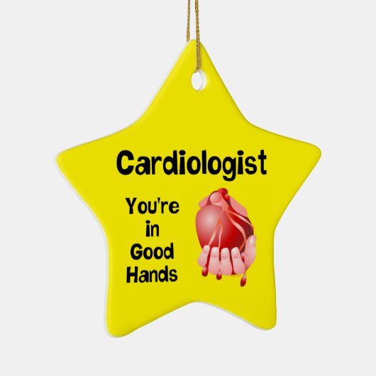 Kardiologe Good Hands Keramik Ornament (Rechts)