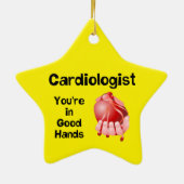 Kardiologe Good Hands Keramik Ornament (Hinten)
