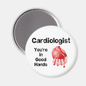 Kardiologe Good Hands Magnet (Vorderseite/Rückseite)