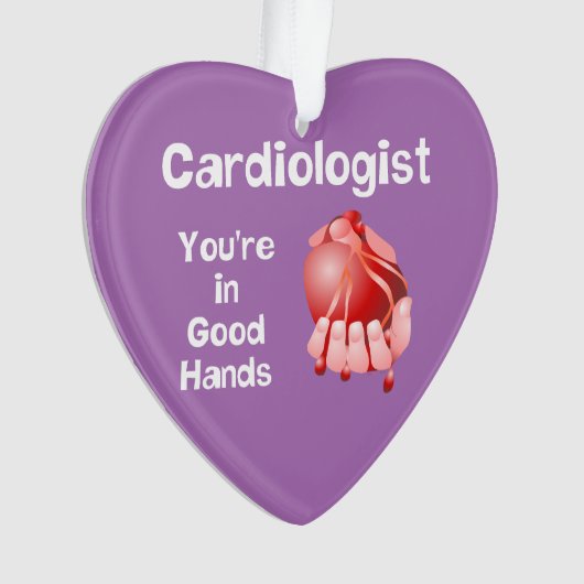 Kardiologe Good Hands Ornament (Vorderseite)