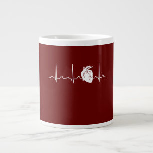 Kardiologe Heartbeat Jumbo-Tasse