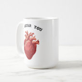 Kardiologe Herzarzt Ich höre dir zu Mitgefühl Kaffeetasse (Vorderseite Links)