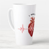 Kardiologe Herzarzt Kardiologie Echo Design Milchtasse (Linke Ecke)