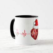 Kardiologe Herzarzt Kardiologie Echo Design Tasse (Vorderseite Links)