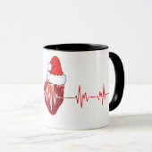 Kardiologe Herzarzt Kardiologie Echo Design Tasse (VorderseiteRechts)