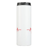 Kardiologe Herzarzt Kardiologie Echo Design Thermosbecher (Rückseite)