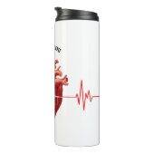 Kardiologe Herzarzt Kardiologie Echo Design Thermosbecher (Nach rechts gedreht)