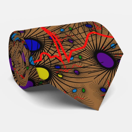 Kardiologe Krawatte, schönes QRS Design Krawatte (Gerollt)