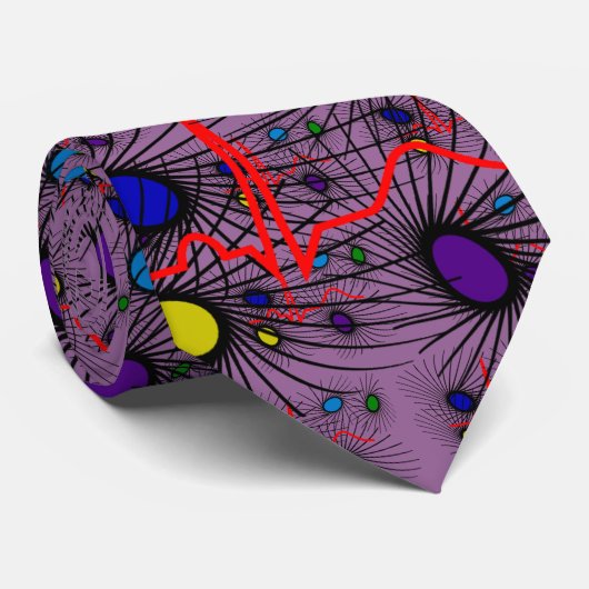 Kardiologe Krawatte, schönes QRS Design Krawatte (Gerollt)