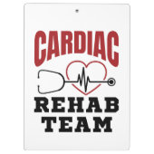 Kardiologe Rehab Team Krankenschwester Klemmbrett (Rückseite)
