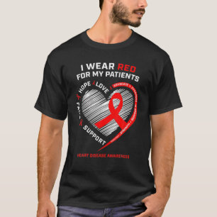 Kardiologe RN Nurses I Trage Red Heart Disease Aw T-Shirt