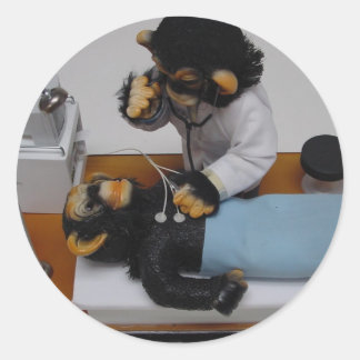 Kardiologe Runder Aufkleber