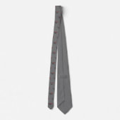 Kardiologe "The Heart Man" Gray Neck Tie Krawatte (Rückseite)