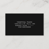 Kardiologe Visitenkarte (Rückseite)