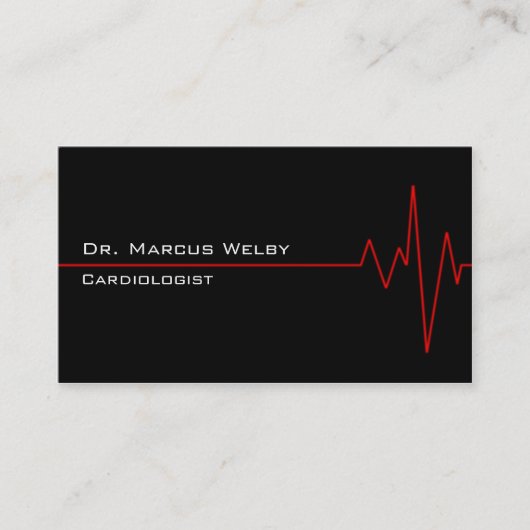 Kardiologe Visitenkarte (Vorderseite)