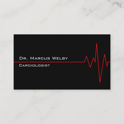 Kardiologe Visitenkarte (Vorderseite)
