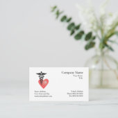 Kardiologe Visitenkarte Terminkarte (Stehend Vorderseite)