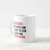 Kardiologe Wo es um das 'Pumpen von Eisen' geht Kaffeetasse (Vorderseite Links)