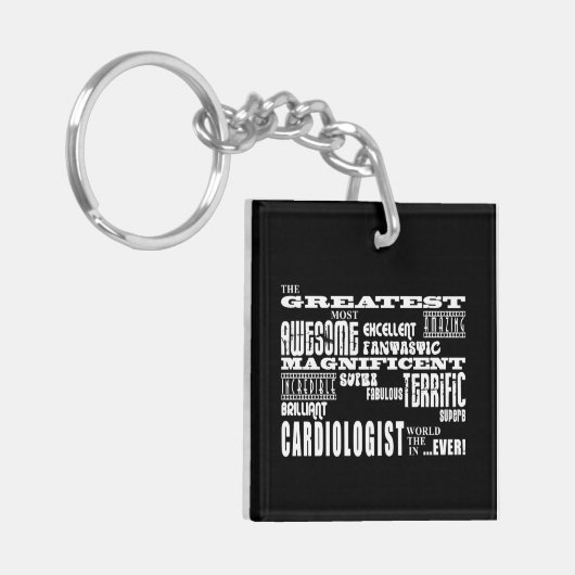 Kardiologen Geburtstage: Bester Kardiologe Schlüsselanhänger (Vorderseite links)