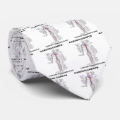 Kardiologen gehen gerade mit dem Fluss Krawatte (Gerollt)