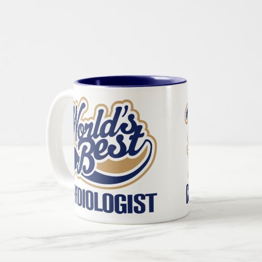 Kardiologen-Geschenk Zweifarbige Tasse (Vorderseite Links)